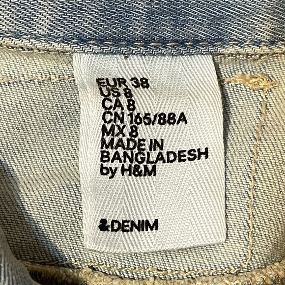 #16 H&M Denim Jacket Size 8 EUC - Picture 11 of 12